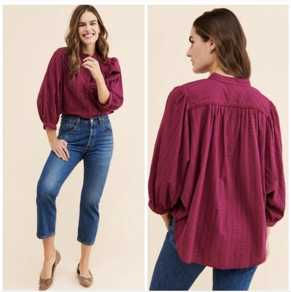 Anthropologie Tops - ANTHROPOLOGIE pilcro tavi button down blouse xs